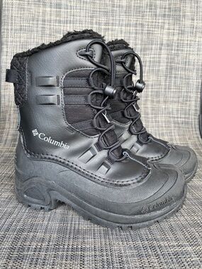 Columbia Kids Bugaboot Celsius waterproof winter boots in black Youth size 1